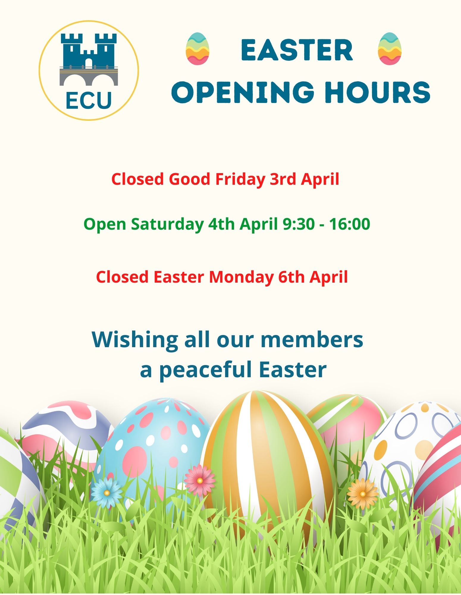Easter Opening Hours